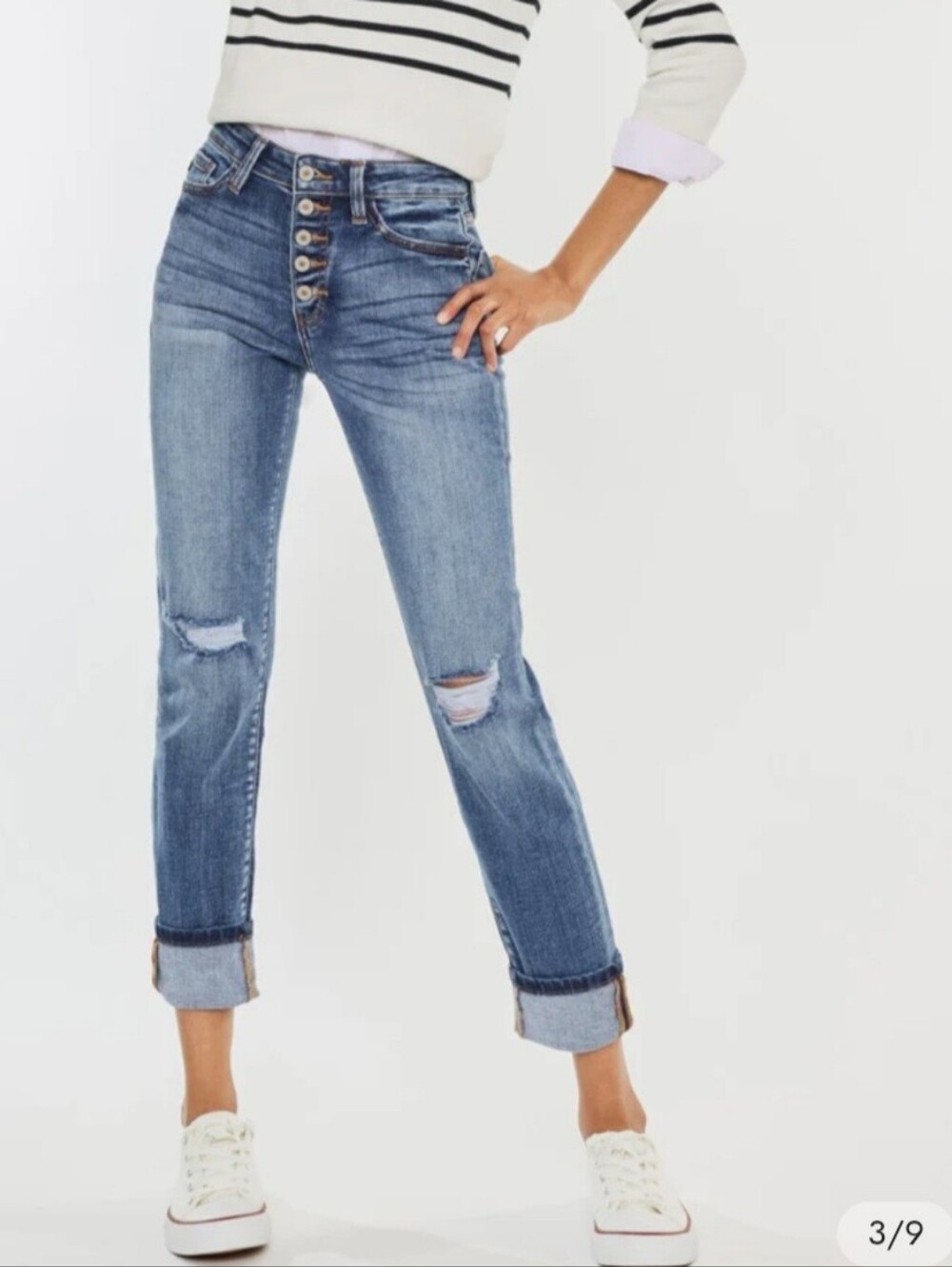 KanCan Emmett High Rise Skinny Straight Women's size 9 / 28 blue jeans 5 button